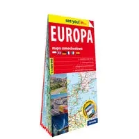 Europa papierowa mapa samochodowa 1:4 000 000 - praca zbiorowa