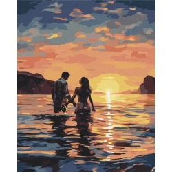 Malowanie po numerach BRUSHME 40x50cm Kochankowie o świcie
