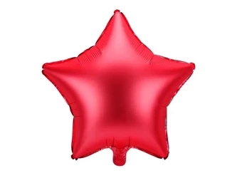 Balon foliowy Gwiazdka 48cm czerwony - PartyDeco