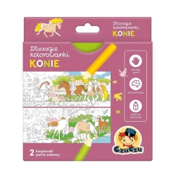 Dłuuugie kolorowanki Konie - Opracowanie zbiorowe