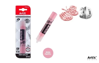 Farba strukturalna 3D różowy 30ml - Artix
