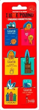 Zakładki magnetyczne ILP Gdańsk ILP-ZAK.S-GD-04 - Pan Dragon