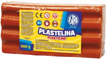 Plastelina 500 g, czerwona