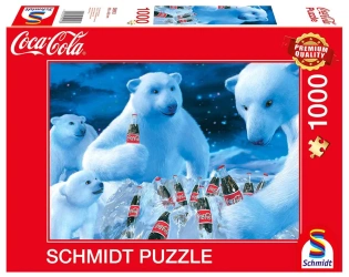 Puzzle 1000 PQ COCA-COLA Niedźwiedzie polarne 109961 - Schmidt Puzzle