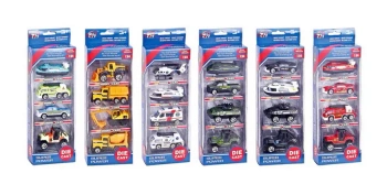 Pojazdy metalowe 4 szt. - SWEDE