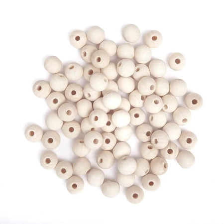 Koraliki drewniane kulki 12mm - Dalprint