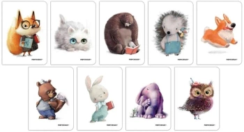 Zeszyt A5/32K kratka PP Fun (9szt) - Narcissus