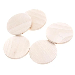 Koraliki monetki drewniane 50mm 5szt - Dalprint dpCraft