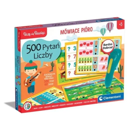 Uczę się bawiąc. Mówiące Pióro 500 pytań - Liczby - Clementoni