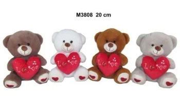Miś z sercem 20cm MIX - Sun-Day