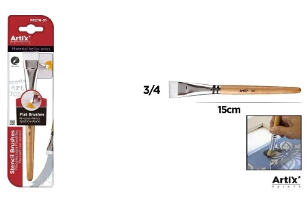 Płaski pędzel 3/4 do szablonów - Artix
