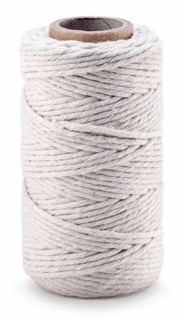 Sznurek bawełniany do makramy 2mm 100g biały - Dalprint dpCraft