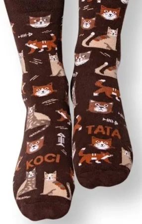 Skarpety długie Koci tata 41-46 - Praca zbiorowa
