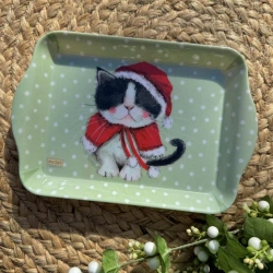 Taca mała Świąteczny kotek w przebraniu Święta - Alex Clark
