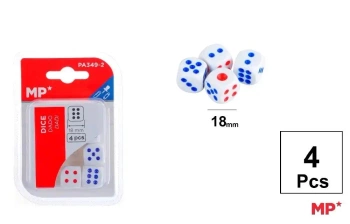 Kostka do gry 18mm 4szt - MP Main Paper