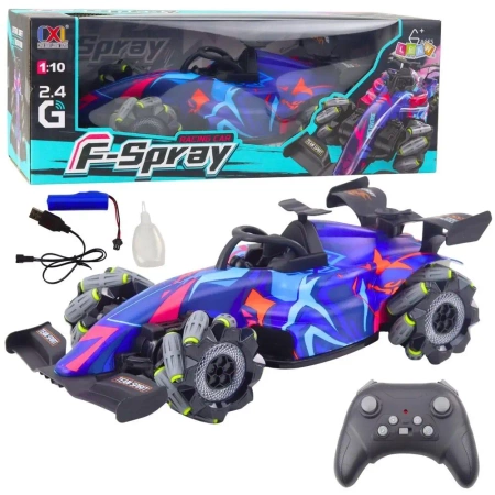 Wyścigówka R/C światło dźwięk para wodna 1:10 - Leantoys