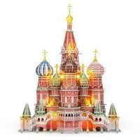 Puzzle 3D Led Katedra Świętego Bazyla - Cubic Fun