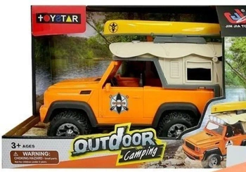 Jeep campingowy ze światłem i dźwiękiem - Leantoys