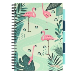 Kołozeszyt Pads A4/100K kratka Jungla zielony - Strigo