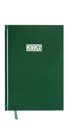 Kalendarz 2026 A5 Ekonomiczny dzienny V5 zielony K-A5D E - AVANTI