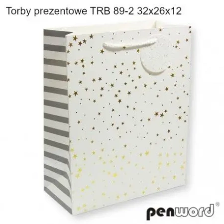 Torebka prezentowa 32x26x12cm MIX - Penword