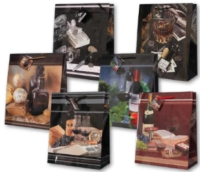 Torebka ozdobna laminowana PL-2 mała męskie - Panorama