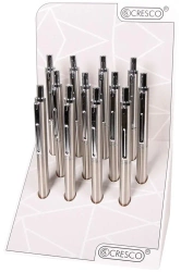 Długopis Reporter stal nierdzewna (12szt) - Cresco