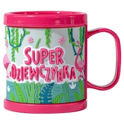 Kubek dla dziecka 3D Super Dziewczynka - Be-Happy Gifts