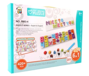 Puzzle klocki edukacyjne układanka - Pro Kids