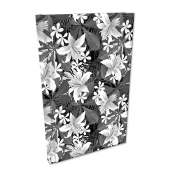 Notes A5 kratka Soft Touch Hibiskus BW - EV-Corp