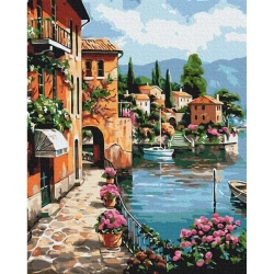 Malowanie po numerach BRUSHME 40x50 cm pod słońcem Positano