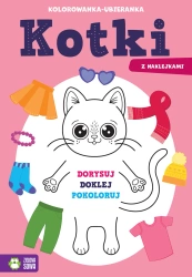 Kolorowanka-ubieranka. Kotki - Sylwia Czarnecka