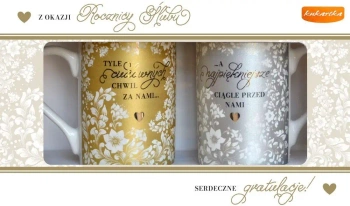 Kubek komplet Rocznica ślubu - Kukartka