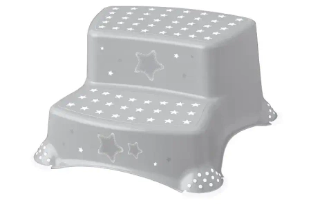 Podest 2 stopniowy antypoślizgowy Stars szary