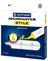 Zakreślacz soft 4 kolory - Centropen