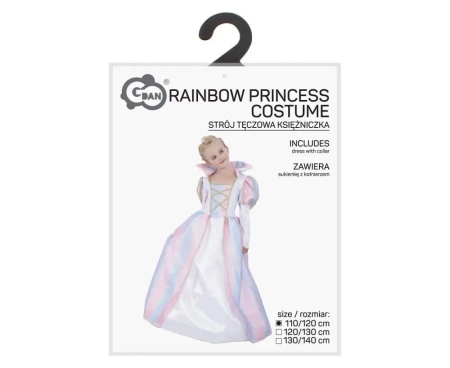 Strój dla dzieci Tęczowa Księżniczka rozm.110/120 - Godan