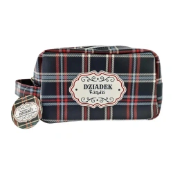 Kosmetyczka w kratkę dla Dziadka - MCD