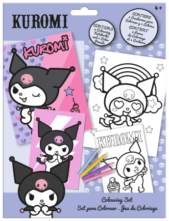 Kolorowanki z kredkami Kuromi KU00019 - Kids Euroswan