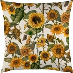 Poszewka na poduszkę 50x50cm - Słoneczniki - Skona Ting