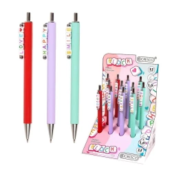 Długopis Block z koralikami (12szt) - Cresco