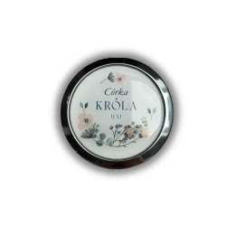 Lusterko kieszonkowe okrągłe - Córka Króla - Szaron