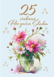 Kartka okolicznościowa Rocznica ślubu 25 - Trend