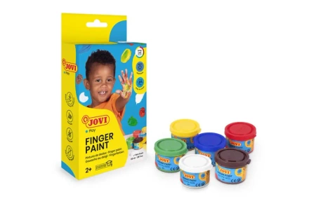 Farby do malowania palcami 6 kolorów po 35ml - JOVI