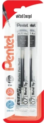 Wkład do piór kulkowych EnerGel LR7 czarny 2 szt. - PENTEL