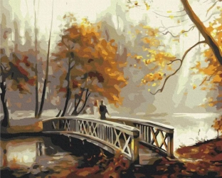 Malowanie po numerach BRUSHME40x50 cm Jesienna Mgła - BRUSHME
