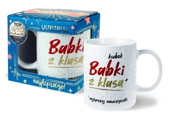 Kubek Premium Babka z klasą (najlepszy nauczyciel) - Kukartka