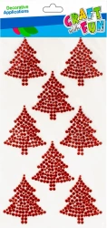 Ozdoba Dekoracyjna Samoprzylepne KrysztaŁki Choinka Op. 8 szt. Craft with Fun 501451