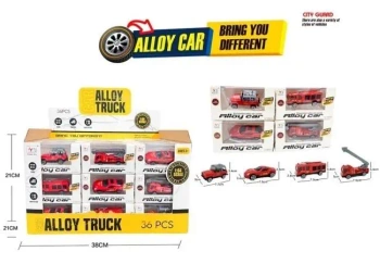 Auto metalowe 36szt - Merkpol