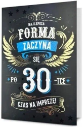 Karnet B6 Urodziny 30 - Pan Dragon