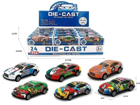 Auto metalowe (24szt) - ADAR